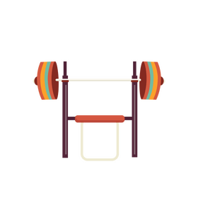 Bench press clipart