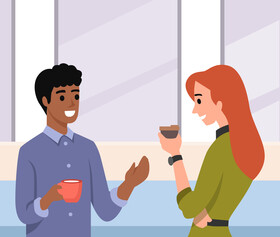 Business talk vector