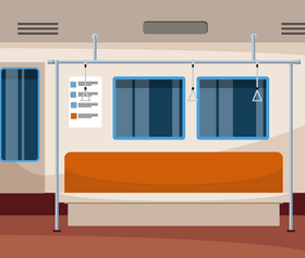 Subway cabin vector