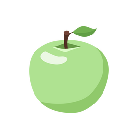 Green apple clipart