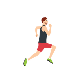 Running man clipart