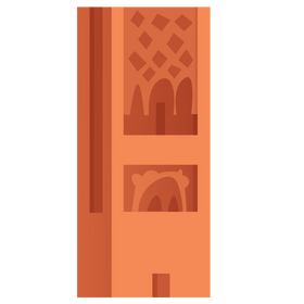 Kutubiyya Mosque minaret clipart