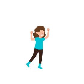 Happy girl clipart