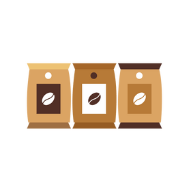 Coffee bean set clipart