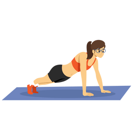 Girl pushup clipart