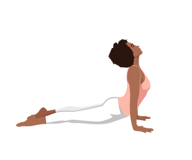 Woman yoga clipart