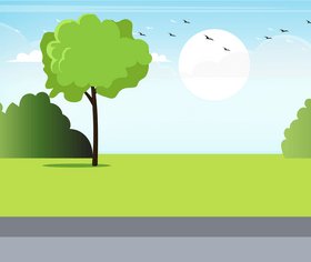 Park illustration vector