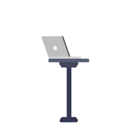 Laptop on table clipart