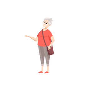 Old woman clipart