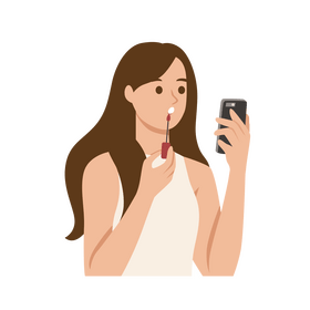 Woman makeup clipart