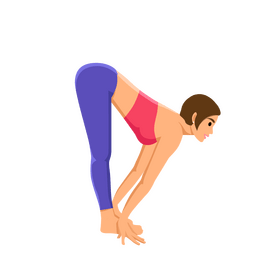 Girl doing yoga clipart