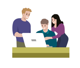 Team meeting clipart