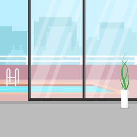 Apartment room illustration vector