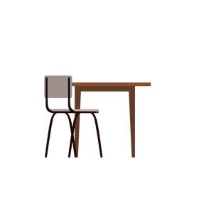 Cafe table set clipart