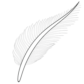 Leaf black and white clipart