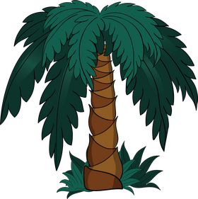 Cute palm tree clipart