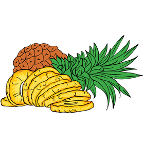 Pineapple fruit clipart