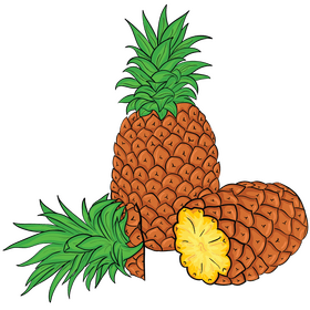 Pineapple fruit clipart