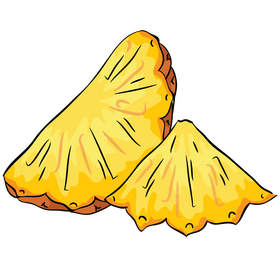Pineapple cut clipart