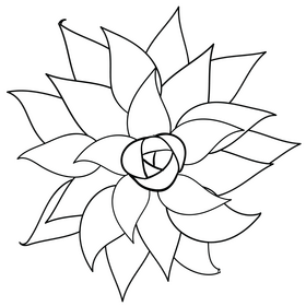 Plant black and white clipart