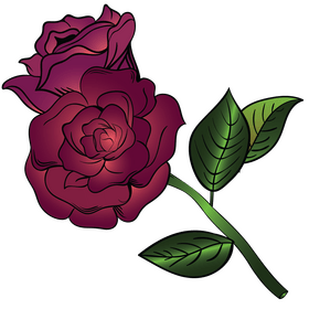 Cute rose clipart