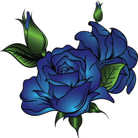 Violet rose clipart