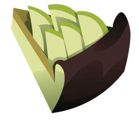 Green apple pie clipart