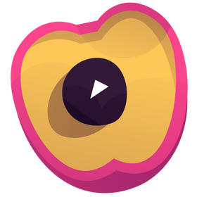 Cherry fruit half clipart