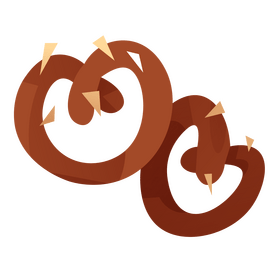 Bread pretzel clipart