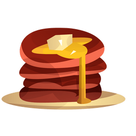 Breakfast pancakes clipart