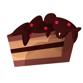 Chocolate cake clipart