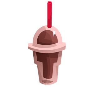 Chocolate milkshake clipart