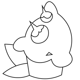 Chocolate nuts black and white clipart