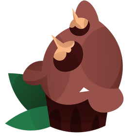 Chocolate nuts clipart