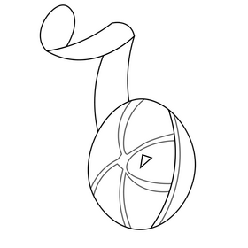 Citrus peel black and white clipart