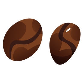 Coffee seeds clipart