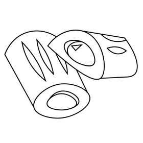 Jam cookies black and white clipart