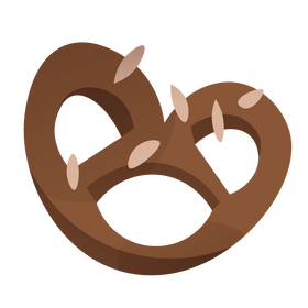 Pretzel cookie clipart