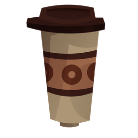 Donut coffee clipart