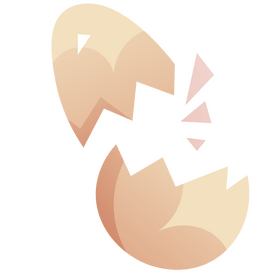 Egg broken clipart