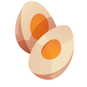 Egg halves clipart