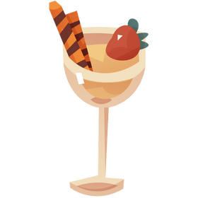 Kogel mogel dessert clipart