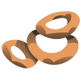 Fast food onion rings clipart