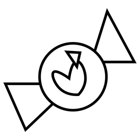 Candy black and white clipart