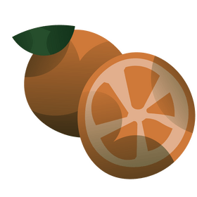 Orange slice clipart