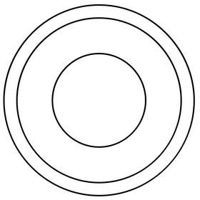 Coconut half flat design black and white clipart