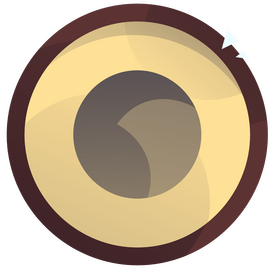 Coconut half flat design clipart