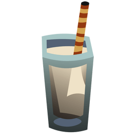 Cocktail milk clipart
