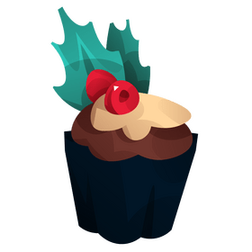 Christmas cake clipart