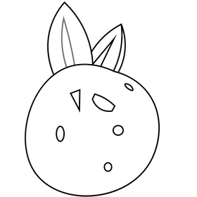 Christmas orange black and white clipart